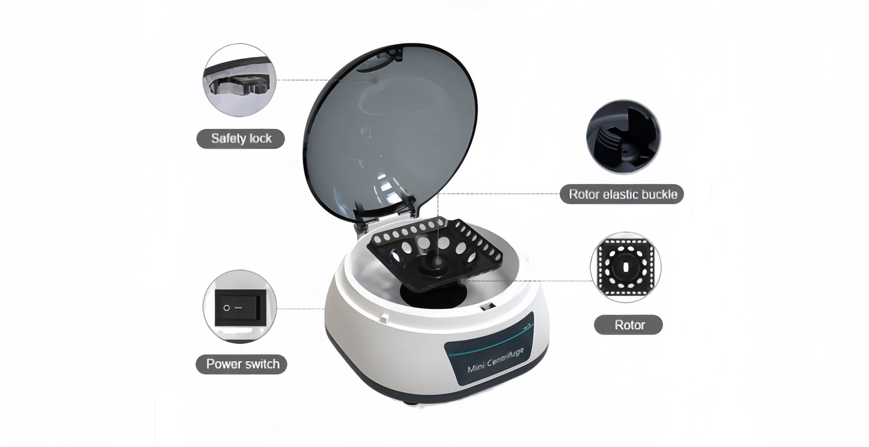 12 Tube Capacity Mini Centrifuge